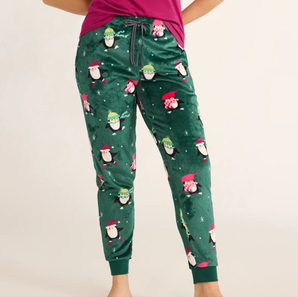 Plush Penguin Pajama Pants